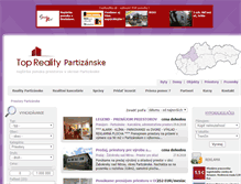 Tablet Screenshot of priestory.reality-partizanske.eu